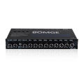BOMGE 9-Band Car Audio Equalizer, Car Graphic Equalizer EQ W/Front, Rear + Sub Output, 8V RMS Line Driver, Adjustable Audio Output for Car, Boat, W/CD/AUX Input Select & White Light Illumination. 