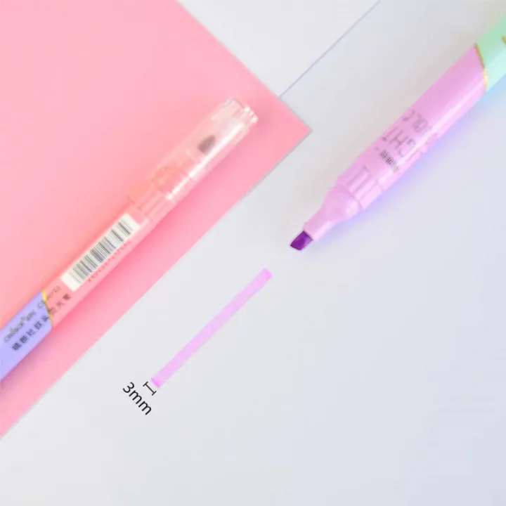 %E3%80%90The%20Quiet%20Page%E3%80%916pcs%20Light%20Highlighter%20Pens%20Set%203mm%20Dual%20Ended%20Double%20Color%20Marker%20Liner%20Drawing%20Pen%20Paint%20Art%20Office%20School%20Supplies%20A6477%20-%20Image%206
