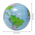 DENOSWIM 40CM Inflatable Globe World Earth Ocean Map Ball Geography Learning Beach Ball Toy Kids PVC Educational Toy. 
