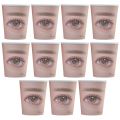 20 s Practice Lashes Paper Cups Eyelash Extensions Training Makeup Kits Practice Plate Making Paper Cup False Eyelash Tool. 