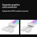 Computer Argb Sync Power Supply Extension Cable Kit Atx 24pin 8pin Rgb Pc Module Cables Led Strip Diy Kit. 