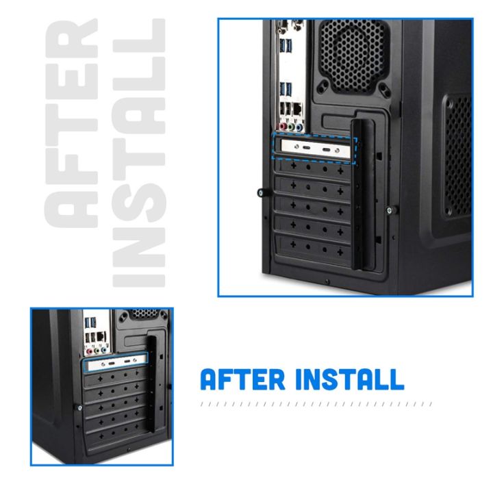 【UrbanNomad】USB C 3.1 Back Panel Expansion Bracket to 20-Pin Header ...