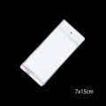 100 pcs Transparent Self Adhesive Seal Plastic Storage Bag OPP Poly Pack Bag With Hang Hole Retail Packaging Pouch. 