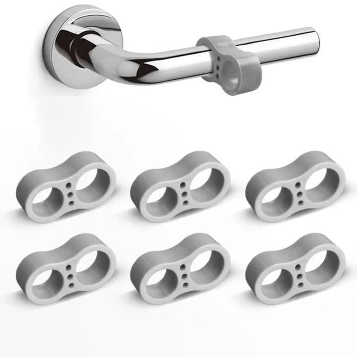 Handle Buffer Elegant Door Handle Buffer Transparent Door Stopper Silica Modern Anti ...