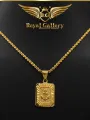 Gold Plated Diamond Chain with Ancor Pendant. 