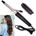 NOVA NHC 471B Hair Curler Iron For Women (Black & Silver) Hair curling Iron. 