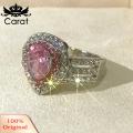 Carat Women Wedding Ring Faux Crystal Inlaid Good Workmanship Women Finger Ring. 