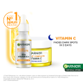 Garnier 30x Vitamin C Super Glow NIGHT Duo Skincare Set: Niacinamide Serum(30ml) & Night Cream(50ml) – Skincare for Brightening Dark Spots, Acne Marks, Hyperpigmentation. 