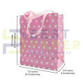 Best Paper Small Designed Paper Bag With Ribbon Handle - 27cm x 20cm x 9cm. 