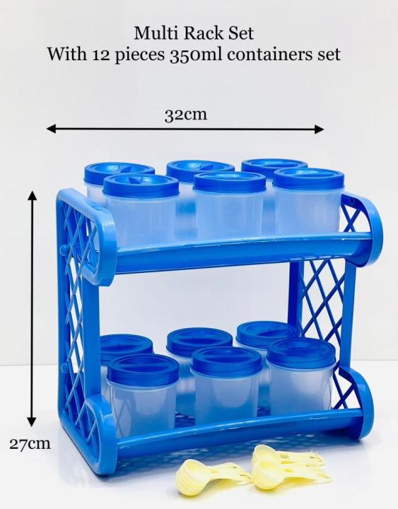 Plastic%20Kitchen%20Spices%20Bottles%20Organizer%20Good%20Quality%20Multi-Purpose%202%20Layers%20Rack%20With%2012%20Pcs%20Spices%20Containers%20Set%20-%20Image%203