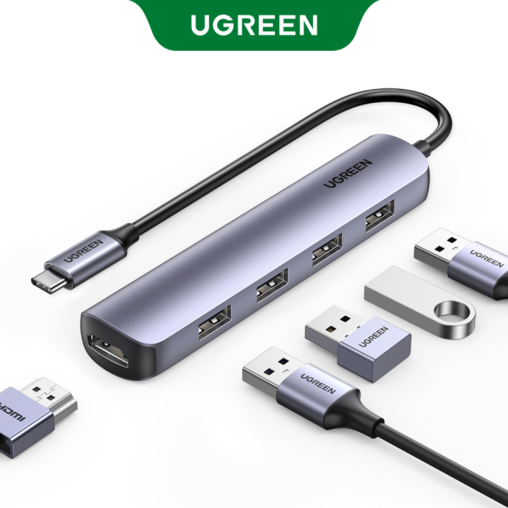 UGREEN USB C HUB HDMI Adapter All in 1 Hub USB C to USB 3.0 Dock Converter for MacBook Pro 2020/2019/2018,Macbook Air 2020/2019/2018, iPad Pro 2021 M1, 2020,2018, Samsung S20,S21,Huawei Mate 40,30,20, Huawei P40/P30/P20