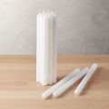 House Hold Dinner Candles 8" White Candles - 25 NOS - 01 Pack. 