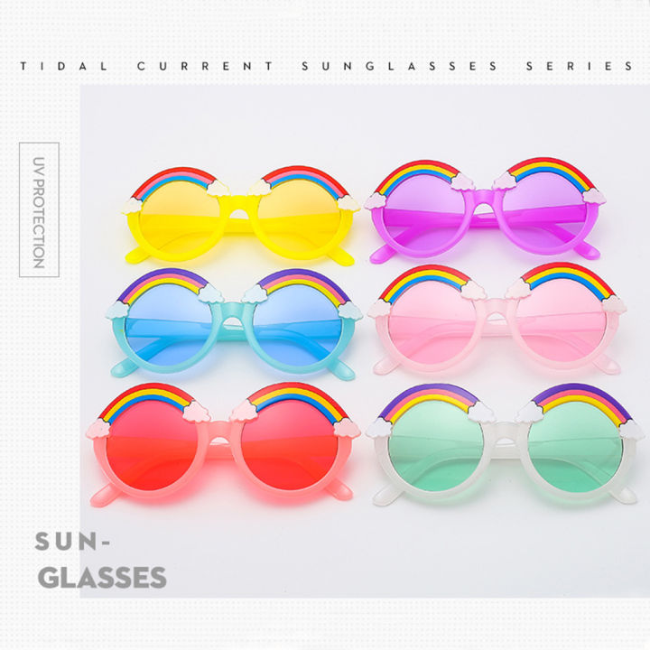 Girls%20Children%20Colorful%20Eye%20Lenses%20Baby%20Shades%20Boys%20Yellow%20Eyeglasses%20Driver%20Round%20Sunglasses%20Kids%20Rainbow%20Sun%20Glasses%20-%20Image%203