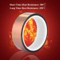 Heat Resistant Tape, 250-300 Degree High Temperature Insulation Tape 33m High Insulation Heat Adhesive Tape Protecting Tape Film Tape Roll High Temperature Tape for Electric Task Soldering. 