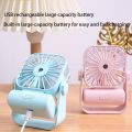 Mini Portable Fan with Mist Spray : Cute and Rechargable. 