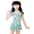 Five-Piece Primary School Student Swimsuit Children Girl Swimwear Girls Middle and Big Children Girls Kindergarten Split Swimsuit. 