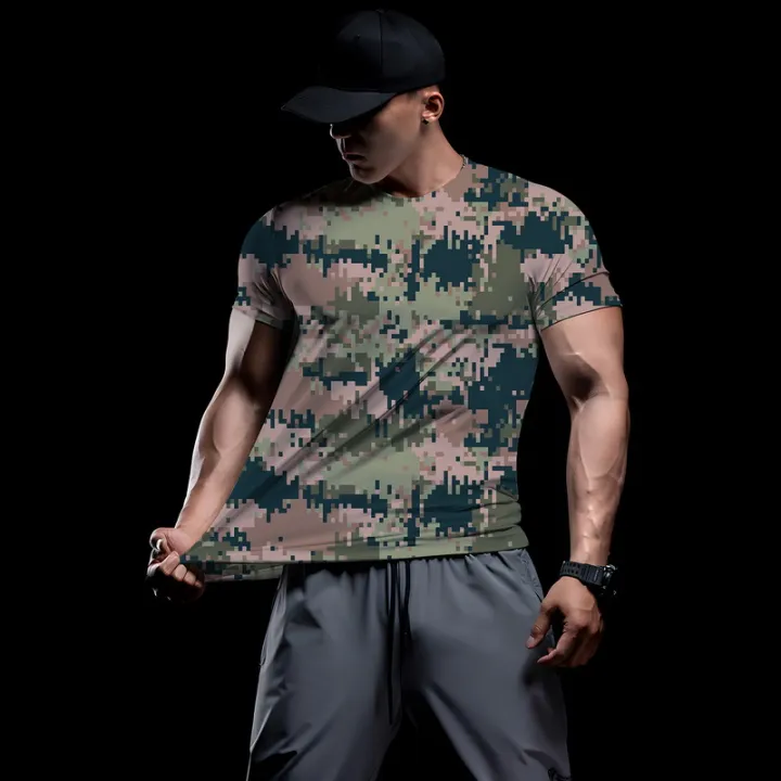 Men%20Running%20T%20Shirt%20Quick%20Dry%20Fitness%20Shirt%20Training%20Exercise%20MOSAIC%20camouflage%20Clothes%20Gym%20Sport%20Shirt%20Tops%20Lightweight%20-%20Image%204