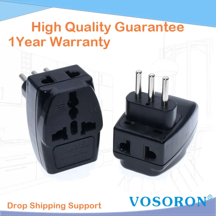Italian%20Uruguay%20Travel%20Plug%20Adapter%20Type%20L%203%20Way%20Multi%20Port%20Outlet%20Convert%20Au/uk/eu/ge/%20....%20Plug%20Ac100~250v%2010a%20Black%20-%20Image%204