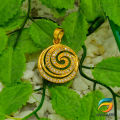 Gold Plated Swirl Derana Pendant Guarantee Fashion and Stylish Design for Women. 