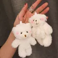 Cute Bear Plush Toys Cartoon Animal Plush Stuffed Dolls Keychain Pendant For Girl Birthday Small Gift Cherry Super Store. 