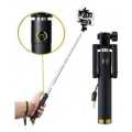 Aux Wire Selfie Stick - Black 78 cm. 