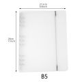 SF PP A5 A6 A7 B5 Spiral Notebook Cover Transparent Matte Binder Cover for Diary Planner Paper Book. 