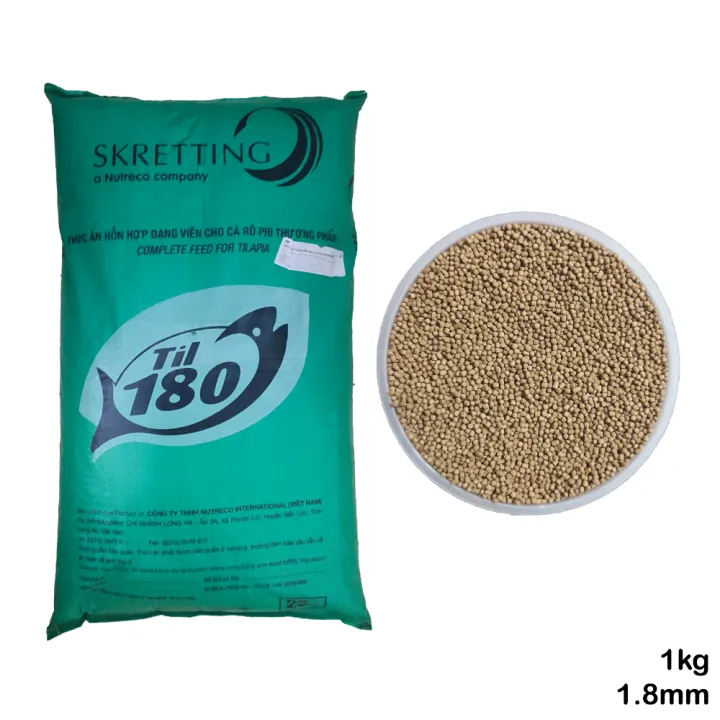 SKRETTING Til-180 (Repacked) 1.8mm High Protein Fish Food Aquarium Fish Tank Til 180 Fish Feed