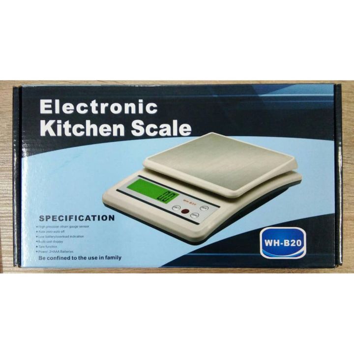 Stainless Steel 0.1g Household Weighing Scale Digital Kitchen Balance 10KG Counting Scales WH-B20