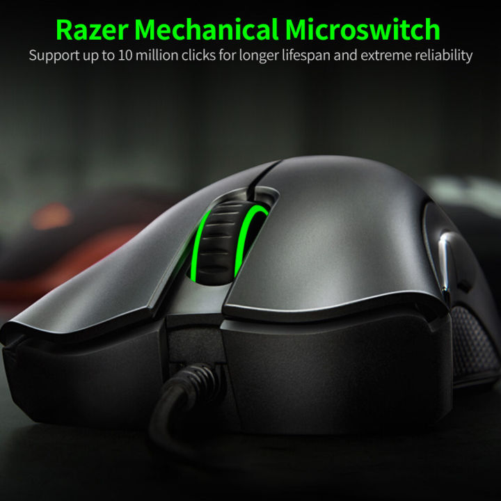Razer%20DeathAdder%20Essential%20Wired%20Gaming%20Mouse%20Ergonomic%20Mice%20with%206400DPI%20Optical%20Sensor%205%20Programmable%20Buttons%20White%20(2021%20Version)%20-%20Image%204