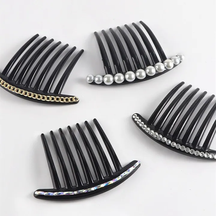 Vintage%20Pearl%20Crystal%20Hairclips%20Fashion%20Women%20Girls%20Maker%20Bun%20Hair%20Combs%20Plastic%20Shiny%20Chain%20Hair%20Accessories%20Ornament%20Headdress%20-%20Image%203