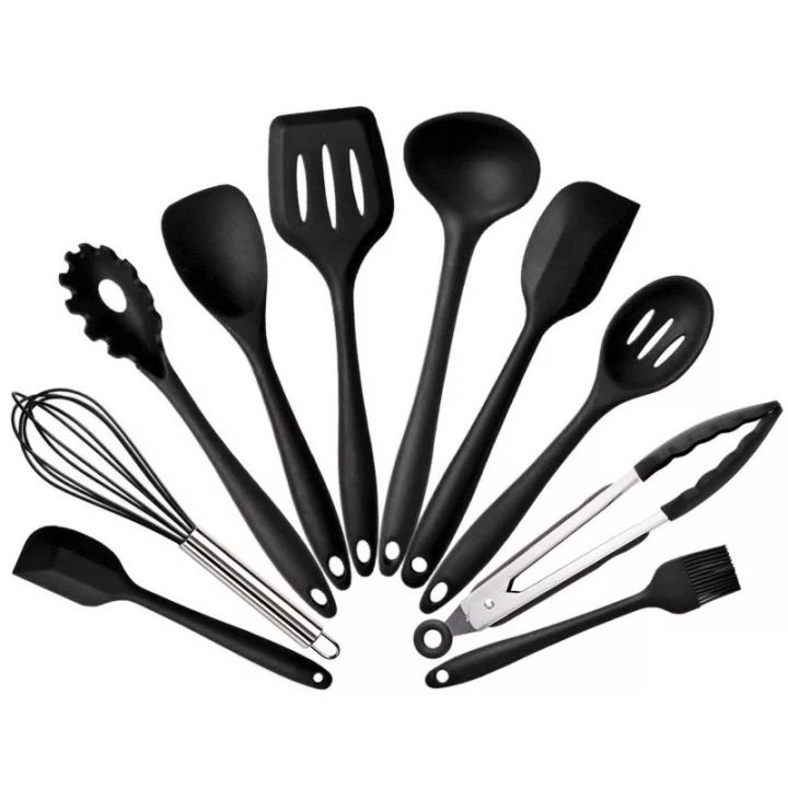 10Pcs%20Kitchen%20Cookware%20Set%20Nonstick%20Silicone%20Spatula%20Spoon%20Oil%20Brush%20BBQ%20Clip%20Heat%20Resistant%20Kitchen%20Utensils%20DIY%20Baking%20Tools%20-%20Image%203