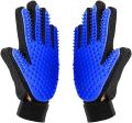 Pet Grooming Glove - Gentle Deshedding Brush Glove - Efficient Pet Hair Remover Mitt - Enhanced Five Finger Design. 
