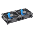 2X 120mm 5V USB Powered PC Router Dual Fans with Speed Controller High Airflow Cooling Fan for Router Modem Receiver. 