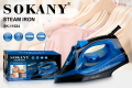 SOKANY Steam Iron 2000W | Ceramic Soleplate | Powerful Steam & Spray | Model SK-11024. 