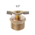 NPT 1/4" 3/8" 1/2‘’Solid Brass Drain Valve Compressor Air Port Fittings Petcock Water Drain Valve Replacement Part. 