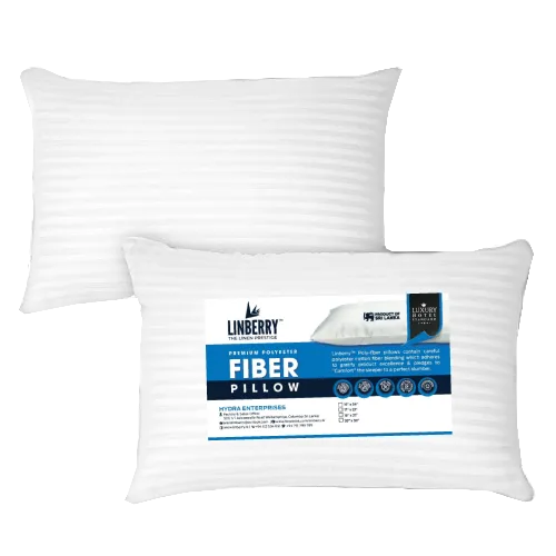 Pillow -Virgin Fiber - 18"x27" - Hotel Grade.