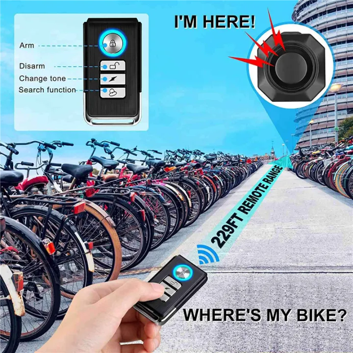 (COKP)%202X%20USB%20Rechargeable%20Bike%20Alarm%20with%20Remote,110DB%20Loud%20Wireless%20Anti%20Theft%20Vibration%20Motion%20Sensor%20Vehicle%20Security%20Alarm%20-%20Image%202