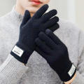 Winter Men Women Knitted Gloves Screen Touch High Quality Male Mitten Thicken Warm Wool Cashmere Solid Color Men Business Gloves. 