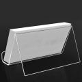 Transparent Desktop Business Holder Table Desk Shelf Box Storage Display Stand Restaurant Supplies. 