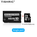 TISHRIC Memory Stick Pro Duo Card Reader Micro SD SDHC TF To Memory Stick MS Pro Duo Adapter for Game /PSP/Camera. 