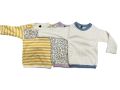 3 Pieces Unisex Cotton Longs-Sleeve T-Shirt Set Kids Cloth Long Sleeve Dresses for Boys And Girls Long Sleeve TShirt. 