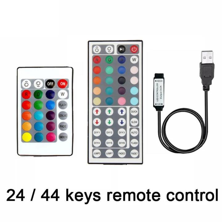 LED Strip RGB Controller Mini 3 24 44 Keys USB Connector IR Remote ...