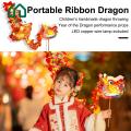 Lumina Festive Dragon Lantern Decoration Diy Handmade Dragon Dance Lantern Kit with Led Lights Perfect New Year Gift for Kids Adults Chinese Loong Performance Prop Led Dragon Lantern. 