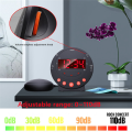 LED Flashing Light Clock Stepless Volume Adjustment Electronic Alarm Clock Digital Desk Powerful Vibration Clocks. 