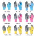 1 Pair Latex Kids Work Gloves Cartoon Animal Gardening Pink/Blue/ Gardening Antiskid Thickening Unisex Gloves. 