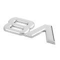 2PCS 3D Silver Auto Motor V8 Car Rear Emblem Decal Badge Sticker with TURBO Auto 3D Metal Emblem Badge Decal Sticker. 