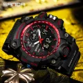 【Miga Plaza】 Sports Brand Fashion Watch Men LED Digital Quartz Watch Men Top Luxury Multi-Function Analog Digital Watch Waterproof Watch. 
