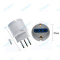 European Eu Plug To Italy Standard Power Adapter Socket 10A Travel Converter AC 110~250V Power Plug. 