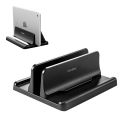 HXSJ Plastic Vertical Laptop Stand Holder Adjustable Desktop Notebook Dock Space-Saving 3 In 1. 