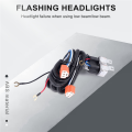H4 Negative Switched LED Headlight Lamp Bulb Relay Wiring Harness Plug Kit. 
